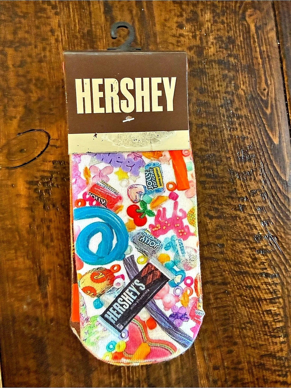 Hershey Reese's assorted candy socks Candy Print Socks NWT in Orange &